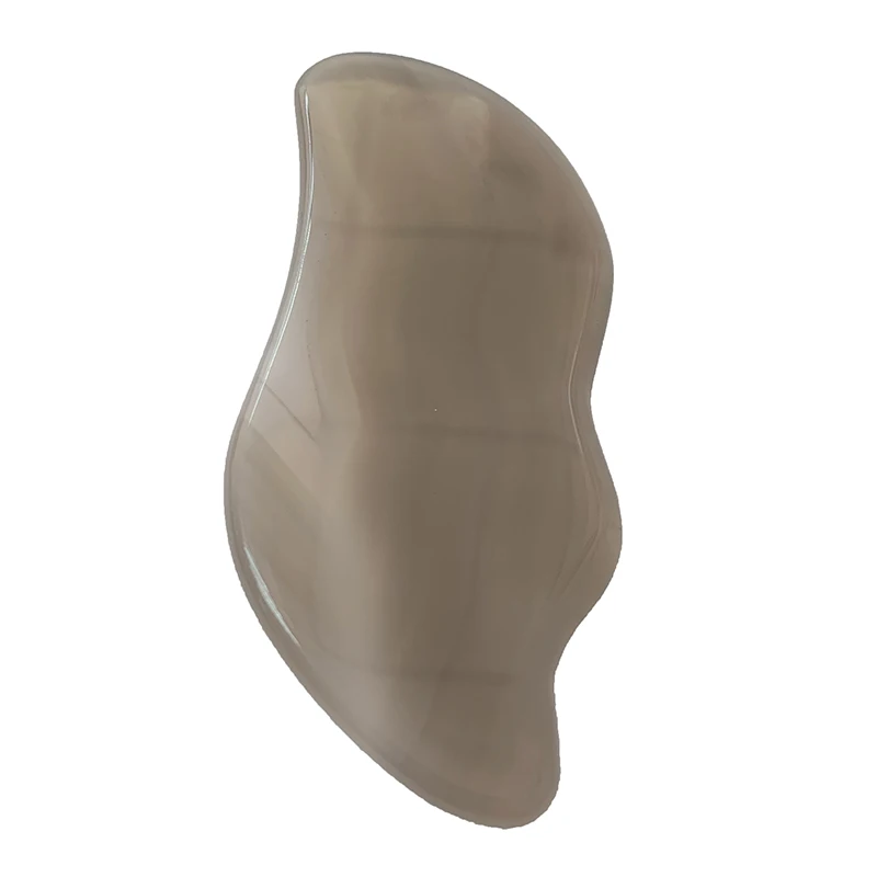 New Product Grey Agate Guasha Plate, Jade Face Massager Scraping  Beauty Tools for Body Massage