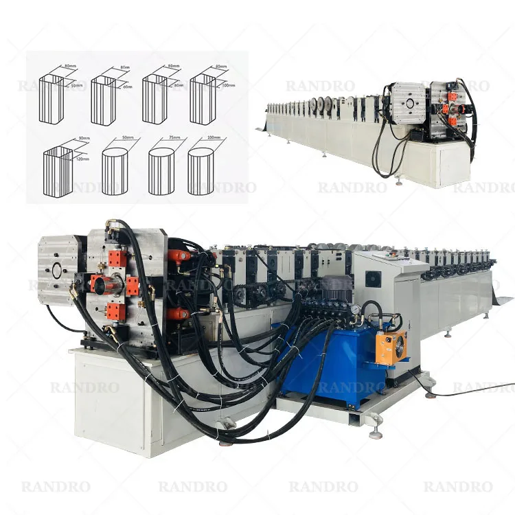 RANDRO rain diverter downspout elbow machine/pipe downspout roll Forming Machine