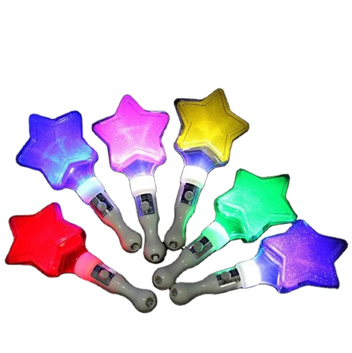 led light up star sticks