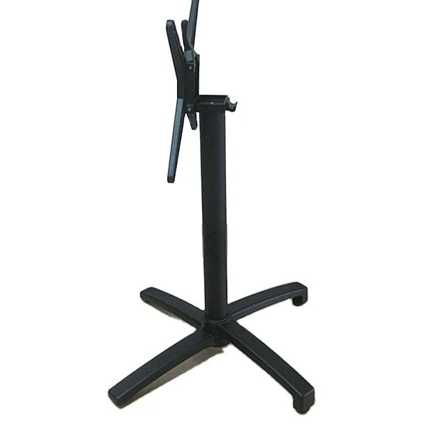 Aluminum Stackable Folding Black Metal Modern Table Legs Industrial Caravan Camper Pedestal Dining Coffee Bar Table Bases