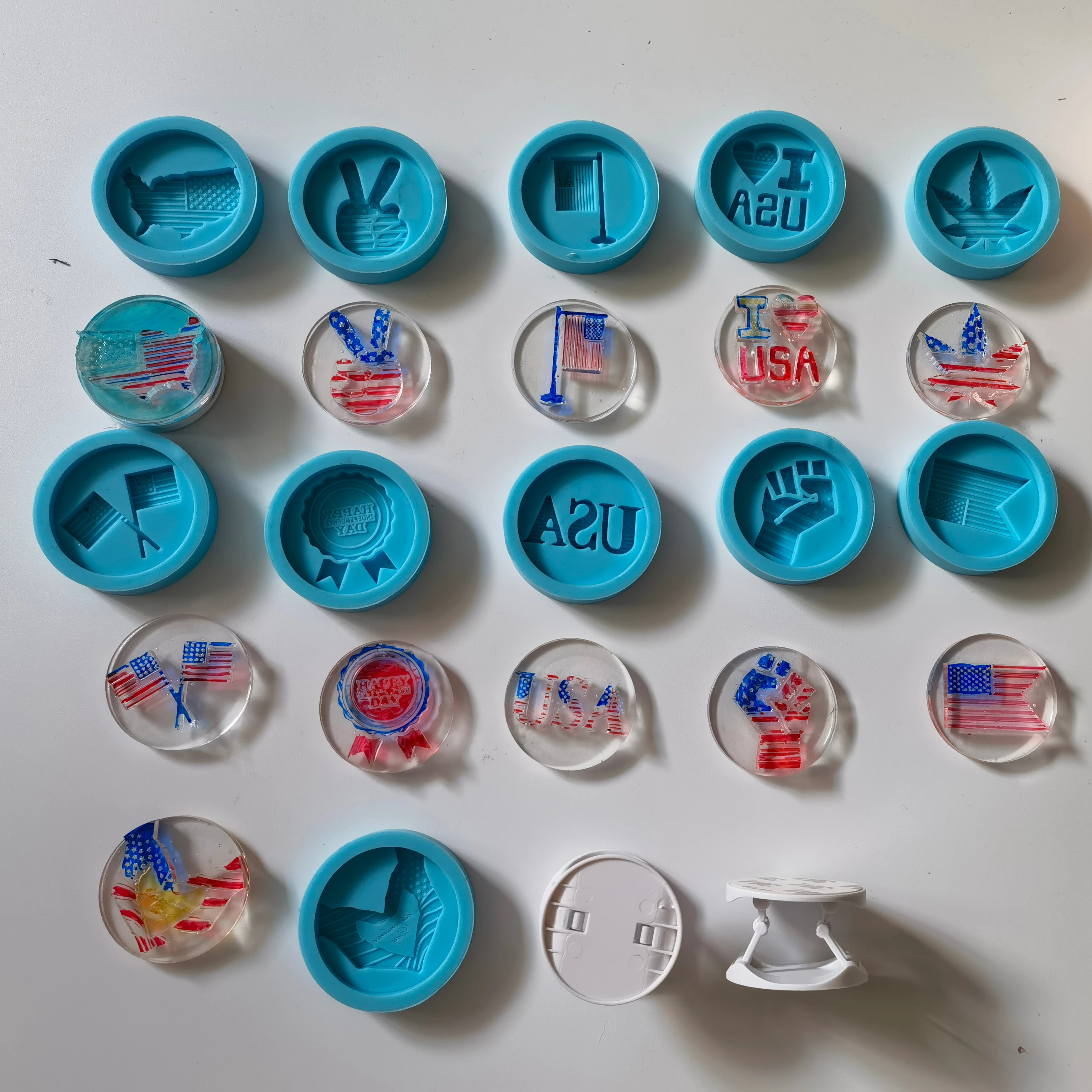 Силиконовая форма для телефона с американским независимым дневным знаком, американский флаг, американская карта, 3D форма для телефона из смолы