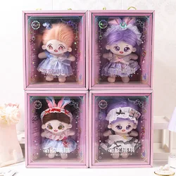 DH42074 Mini Doll Movable Joint kids toys for girl 3D Big Eyes Beautiful DIY fairy doll With Clothes Dress Up doll set for girls