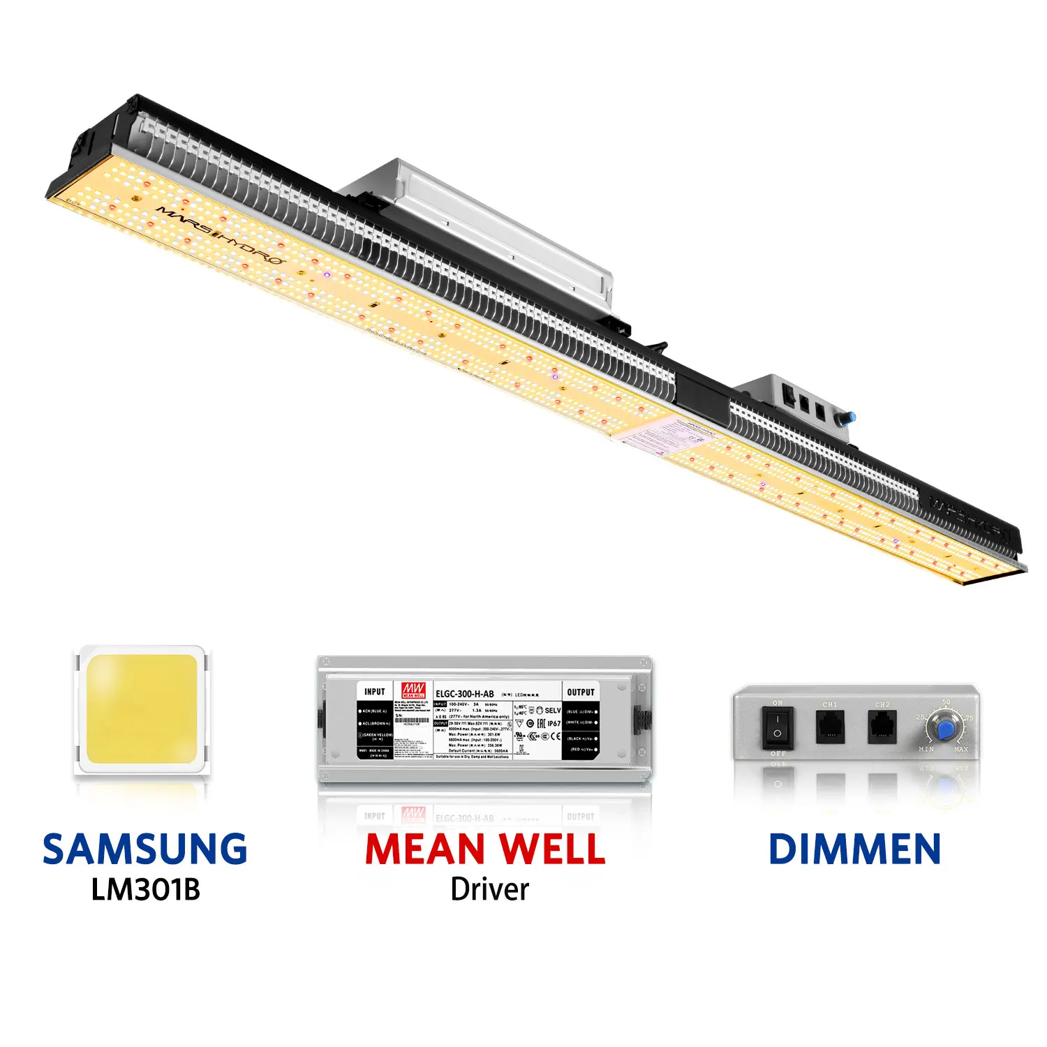 MarsHydro SP3000 полный спектр LED Grow Light с Samsung Lm301b диоды предлагают высокую эффективность и высокий урожай