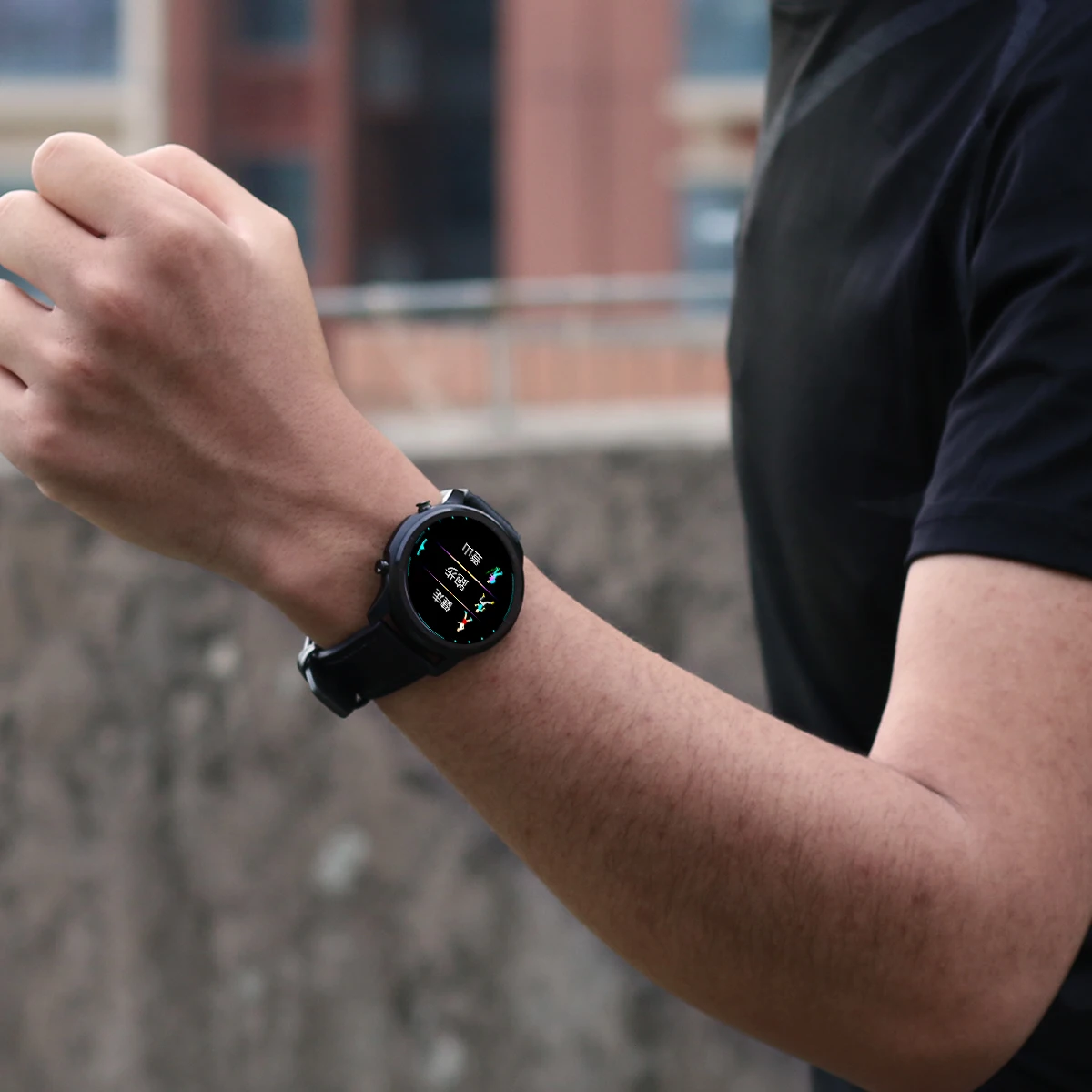 LEMFO LF26  OEM round circular screen cheap 360*360 resolution wrist smart watch with multiple languages