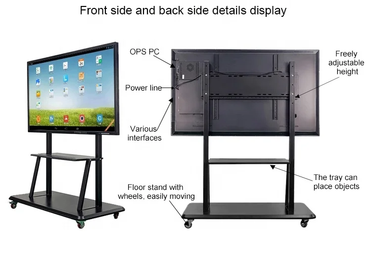 High quality 4K 100 inch digital interactive whiteboard smart board for business