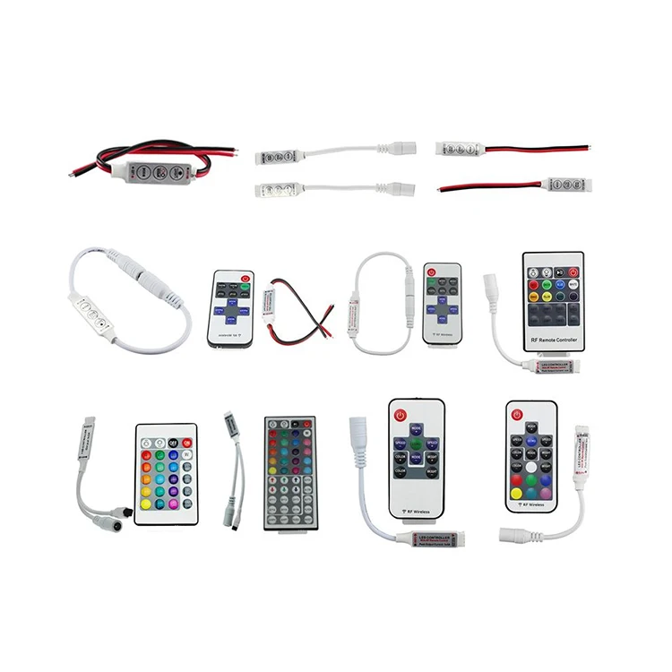 large cheap wholesale complete series of rgb rgbw ir rf mini controller for 2835 5050 rgb rgbw ws2811 ws2812b led strip