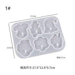 Z1389  Christmas hook Punch free clothes hook mold Non marking paste kitchen hygiene hook silicone mold