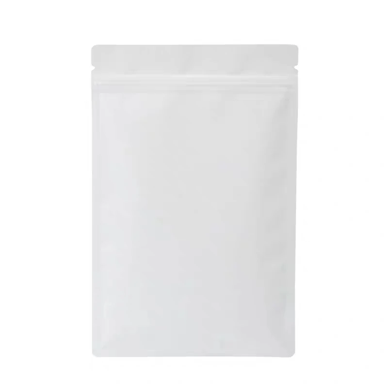 Матовые простые белые плоские пакеты из майлара, пакет с застежкой-молнией из алюминиевой фольги, пакет для образцов, саше 90x140 мм, готов к отправке