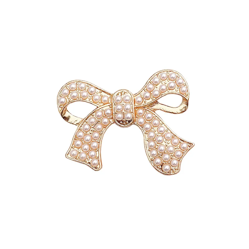 Creative Pearl Bow DIY Phone Case Jewelry Accessories personalized Full Diamond fancy jewelry charm Ribbon Phone Case Material
