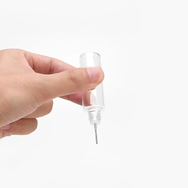 Round Plastic 10ML 15ML 20ML 30ML Plastic Dropper Needle Tip Cap With Childproof Cap Bottle