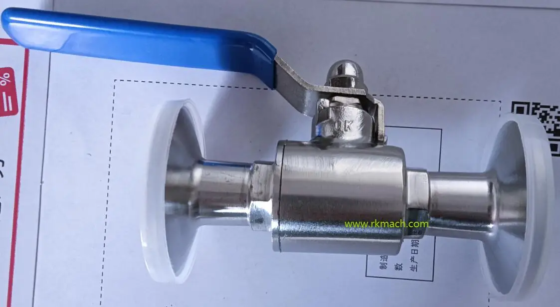 food industry stainless steel SUS316L 38mm  food grade tri clamp ball valve