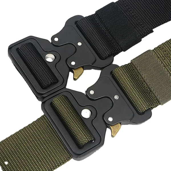 Custom 38mm Webbing Best Quality Webbing Bulk Adjustable Metal Quick Fast Side Release Outdoor Tactics Belt Buckle