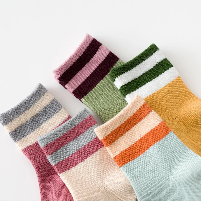 Stripe Kids Winter Socks Good Elastic Kids Crew Socks Colorful Boy Novelty Sock Sea