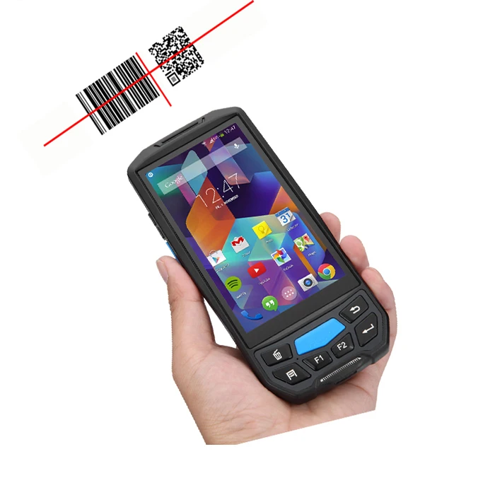 Четырехъядерный мобильный терминал Ручной 2D сканер штрих-кода КПК android nfc rfid устройство сбора данных