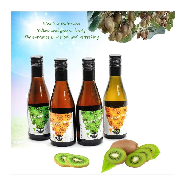 
Drink kiwi wine box beverage supplier fruit wine187ml/ bottle fruit wine juice bar 