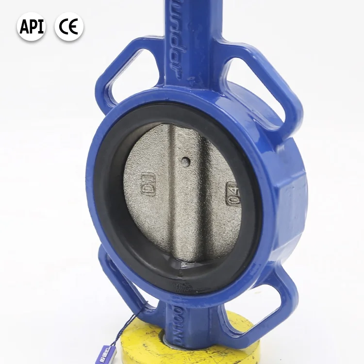 Bundor 2-10 Inch PN10/16 CF8M disc electric wafer butterfly valve