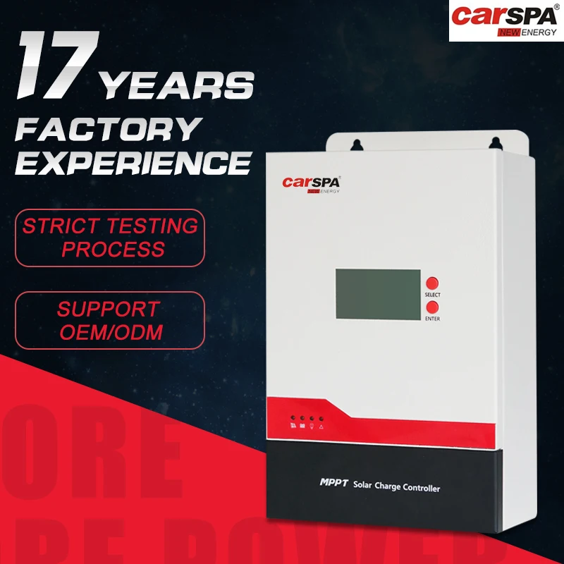 CARSPA NEW PRODUCT  Solar controller 60a  12v/24V/48Vmppt charge controller  for Home Solar Energy System
