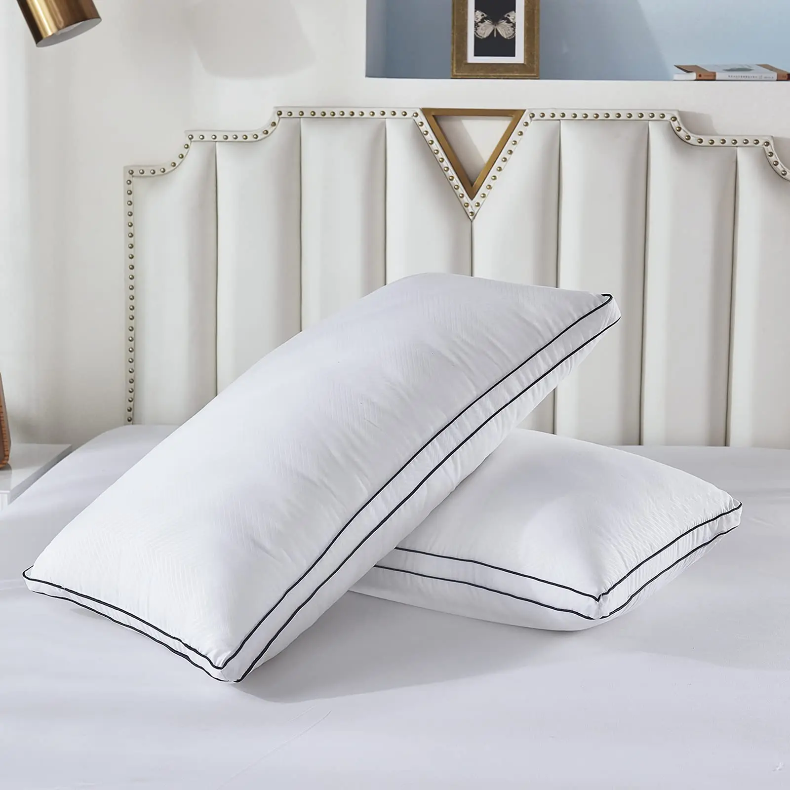customized soft middle firm hotel quality queen king size pillow hotel pillow insert for selling