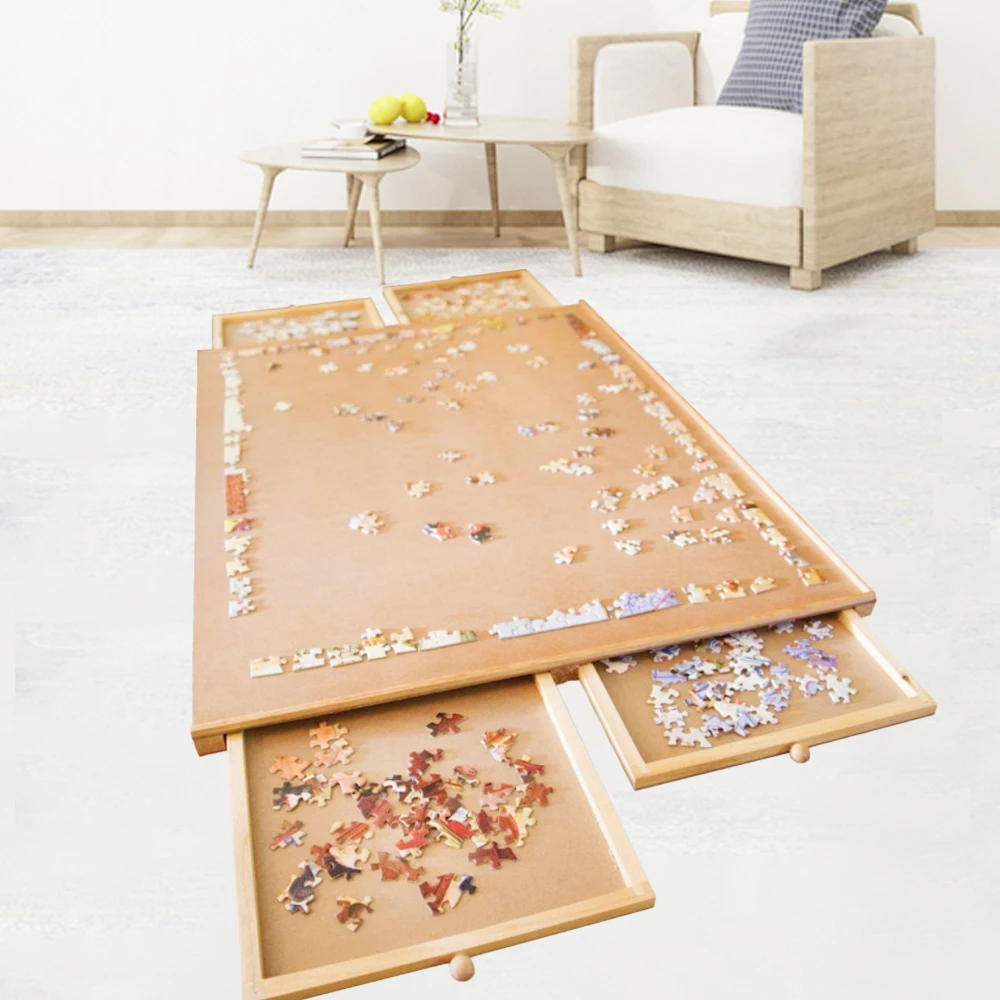 Деревянная головоломка с 4 выдвижными ящиками 1500 и 1000