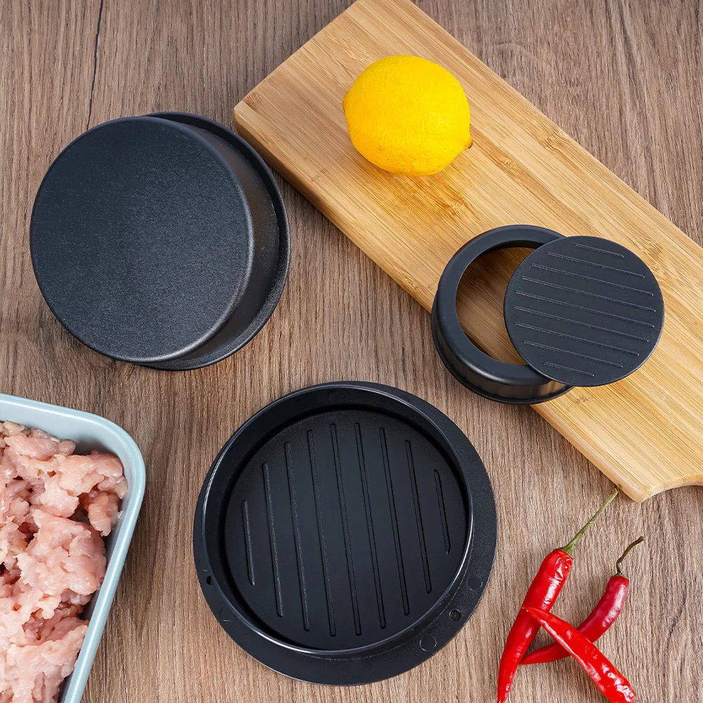 BBQ Accessories Hamburger Meat Press and Patty Maker Combination Kitchen Tool Set with Rice Ball Mold