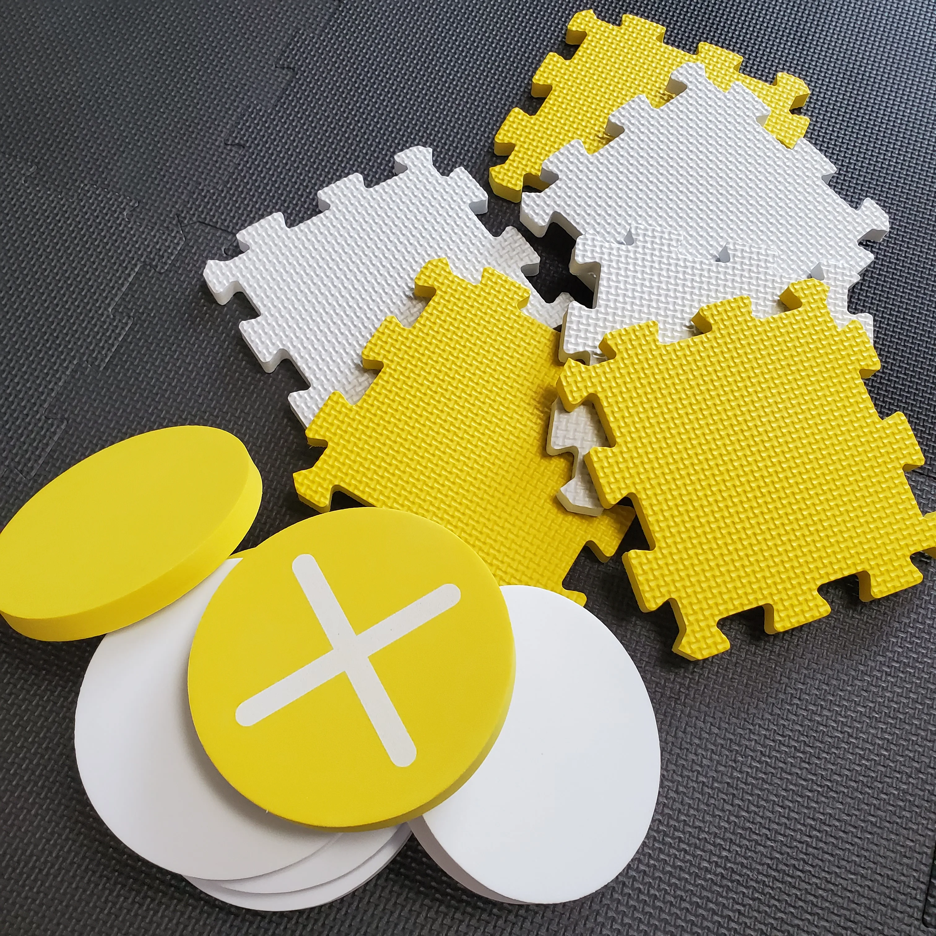 Factory Wholesale EVA Foam Mat Checkerboard Tic Tac Toe Game Custom Color