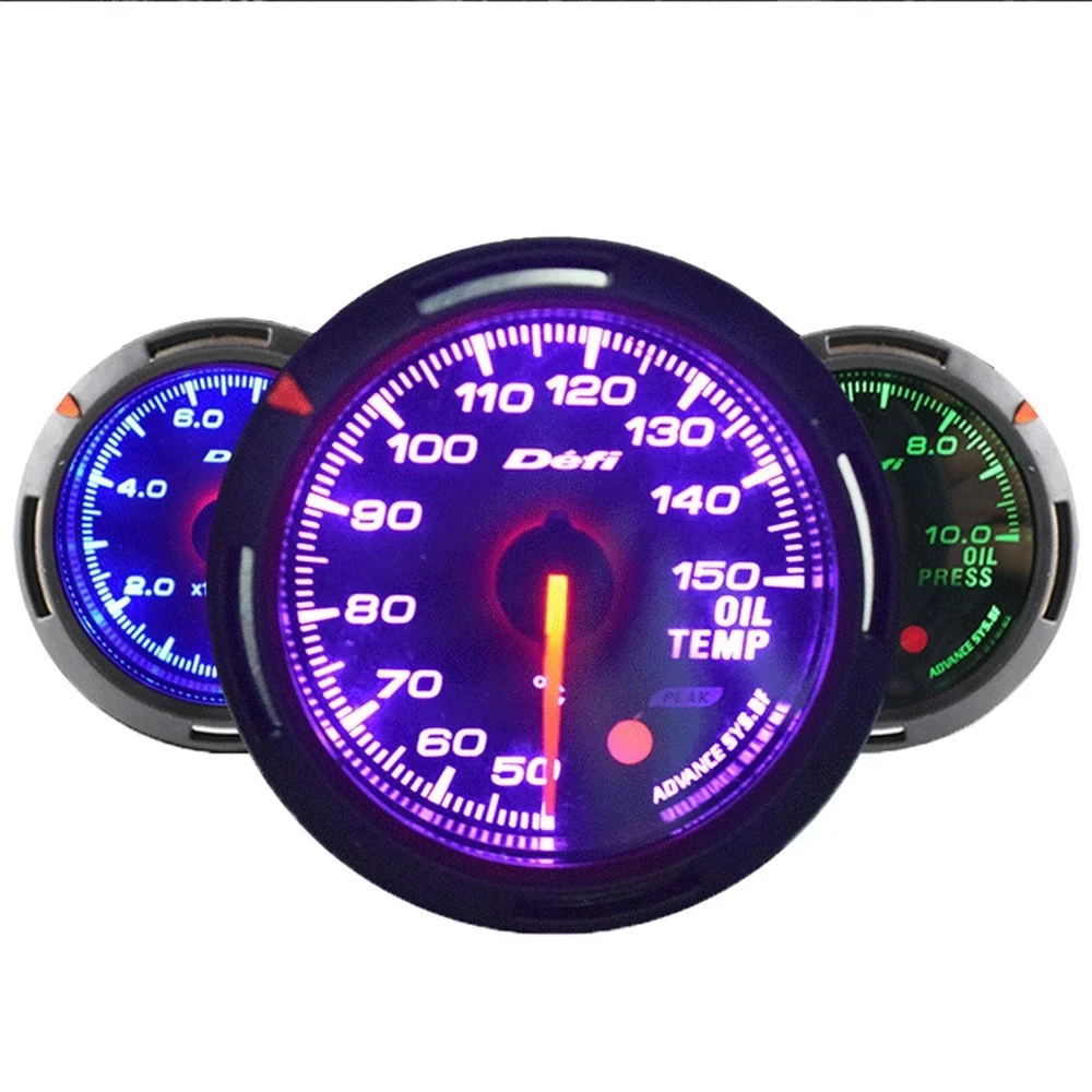 Defi Boost Turbo Advance Gauge 15 Colors Include Sensor and Meter Stand Rainbow Speed Water Temperature Oil Pressure Vacuum RPM