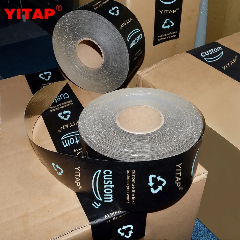 Wholesale Amazon Printed Kraft Paper Prime Packaging Rubber Tape