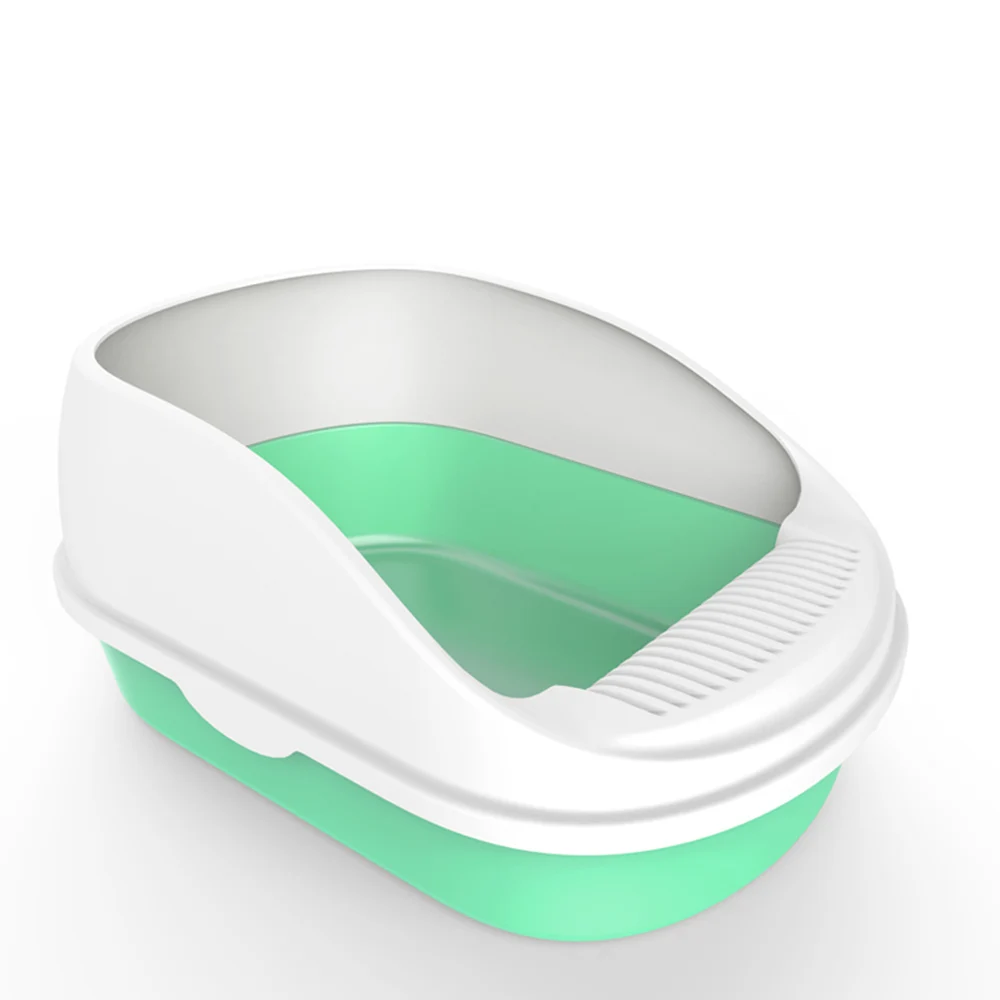 PETCOME Suppliers Wholesale Plastic Many Colors Large Portable Cat Litter Box Pet Toilet