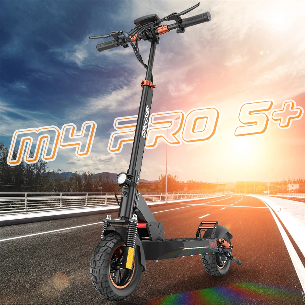 Wholesale iENYRID M4 PRO S+ Fat Tire Electric Scooter 48V 12.5Ah 800W High Quality Battery LED Light Disc Two EU UK US Customers