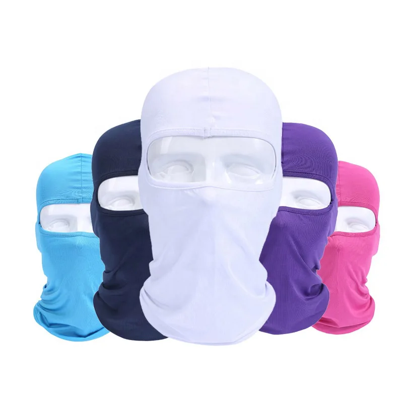 Wholesale high qualtity Custom Logo Face Shield Knit Full Face Cover Ski Mask 1 hole balaclava Hat