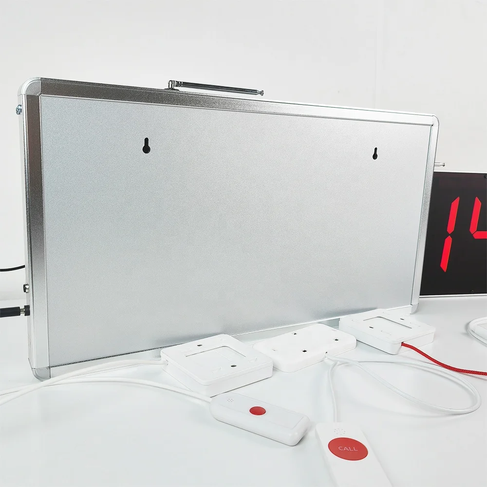 Hospital Clinic Nursing Home Caregiver Patients Emergency Pager Call Bell Buttons and Panel Wireless Calling System