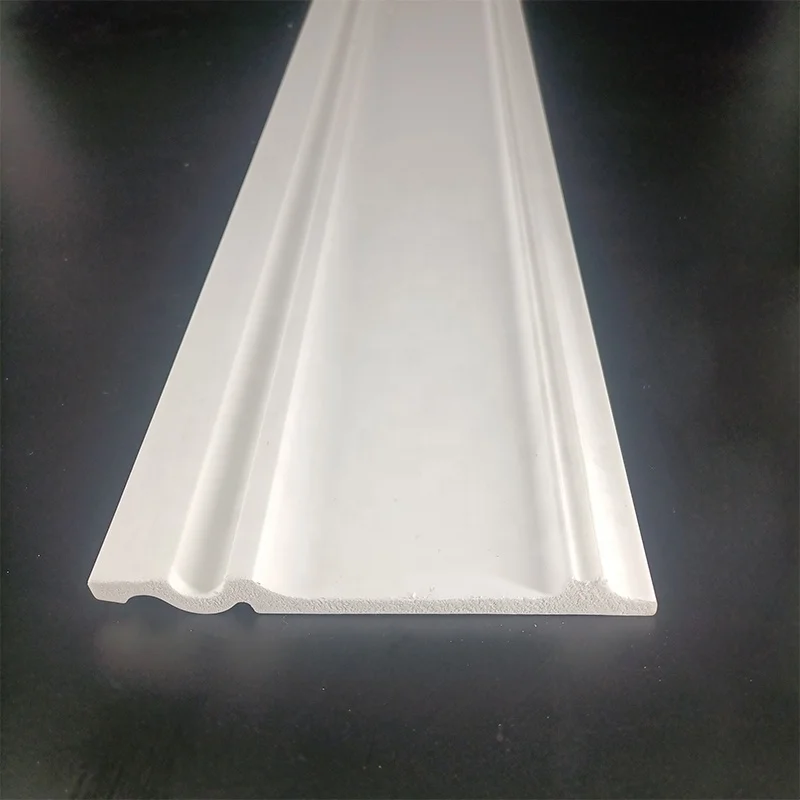 Factory supply Eco-Friendly White Plastic PS Skirting hotel decorations White polystyrene Moulding Skirting Baseboard