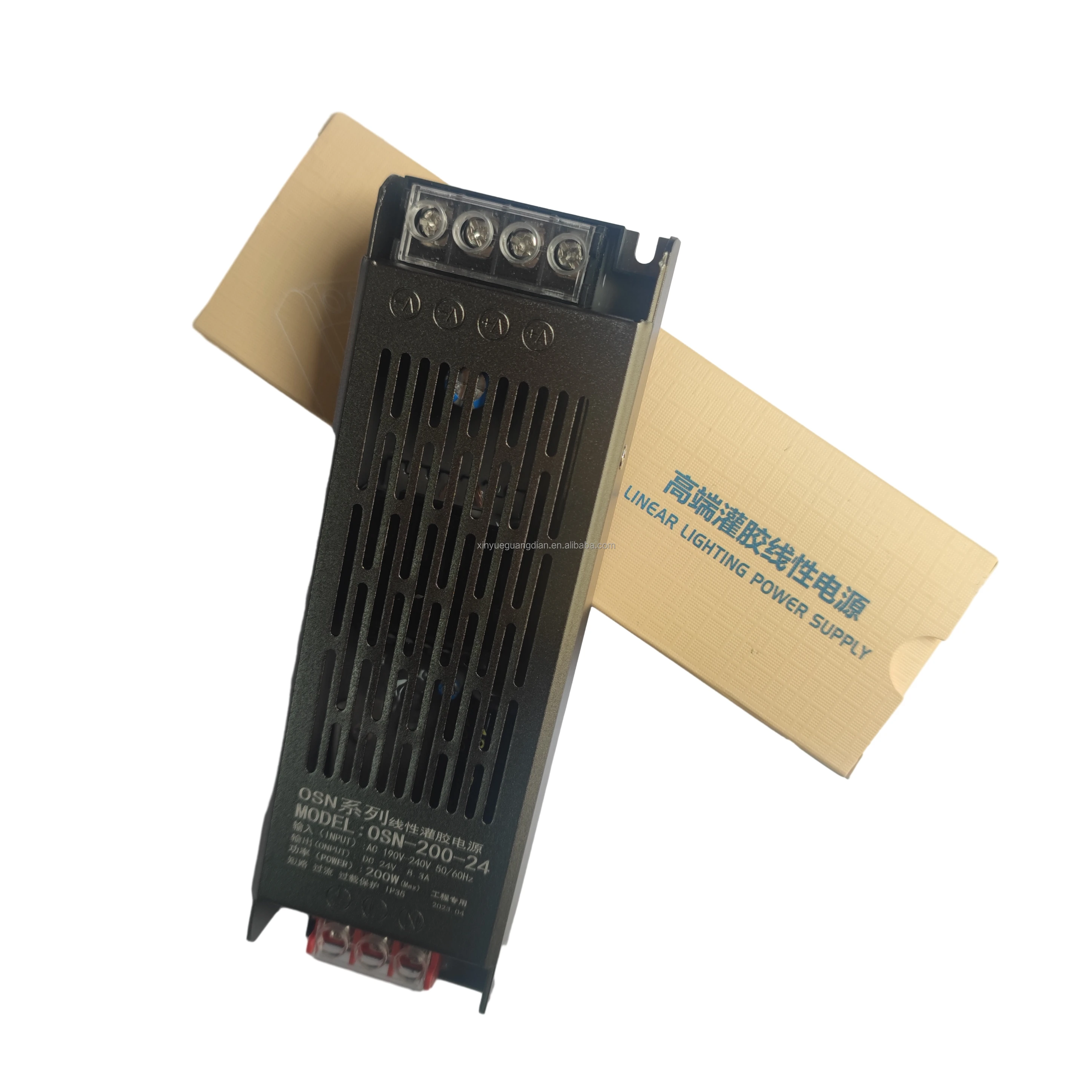 2023 hot sell Filter set dustproof and moisture-proof 48V 400W IP35 glue filling switch power supply LED linear power supply