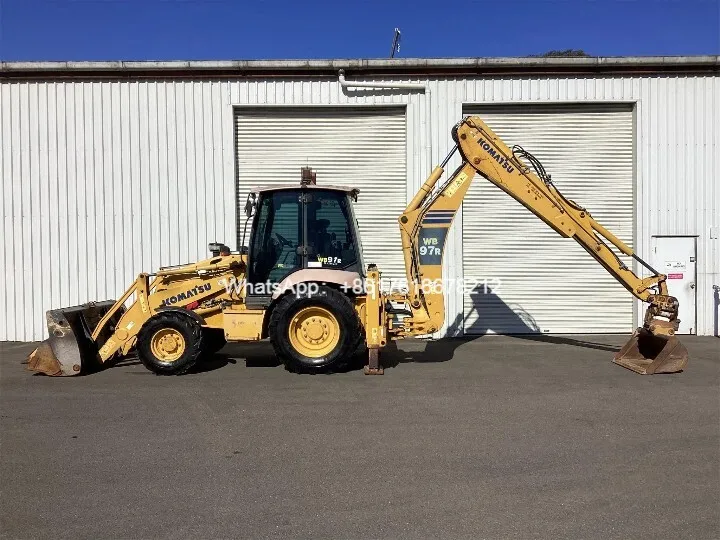 On sale now: A used Komatsu WB97R-5 backhoe loader in good condition, available at an unbeatable price