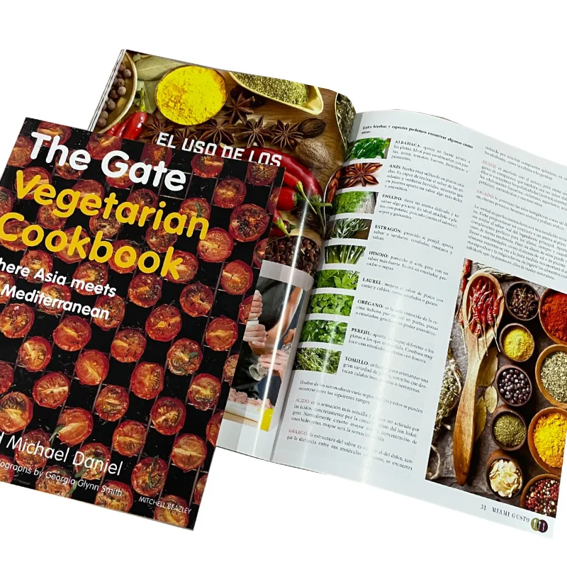 Fast production cheap china recipe book printing food diet magazine printing