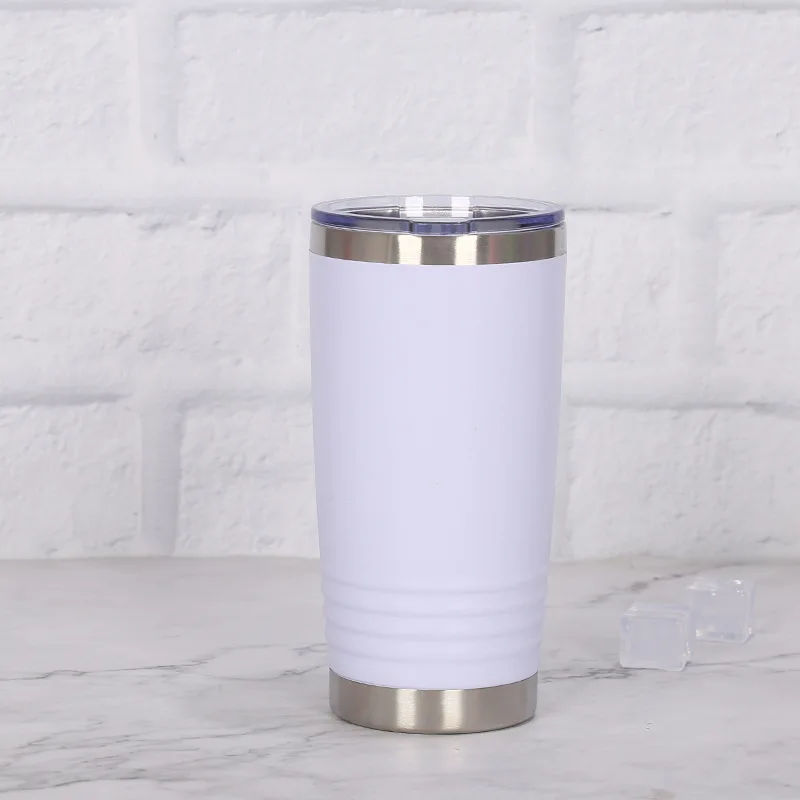 HYB OEM Custom Logo Sublimation 20oz Double Wall Vacuum Insulated Car Cup Eco-friendly Travel Tumbler