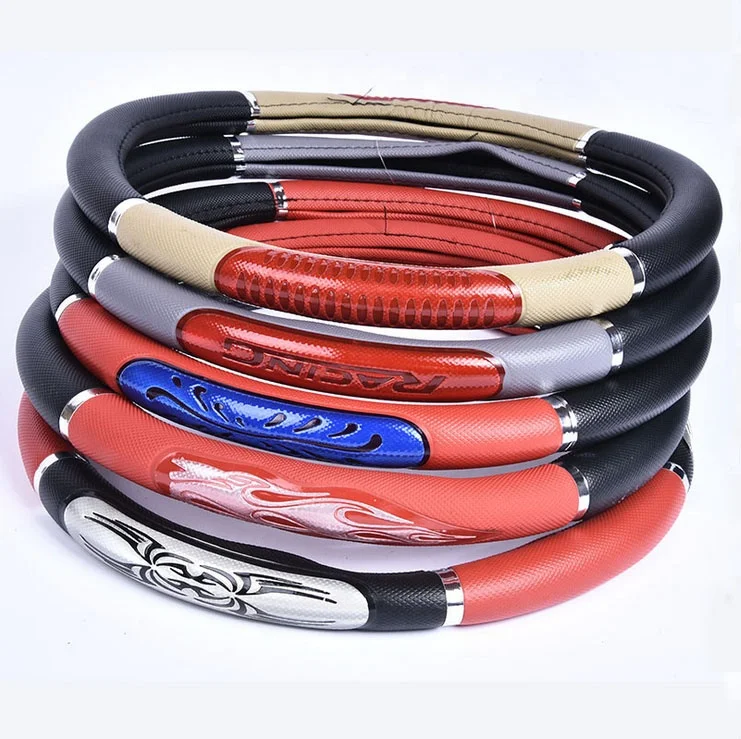 hot selling cheap pvc car truck steering wheel cover yiwu 36cm/38cm/40cm/42cm/45cm/47cm/50cm