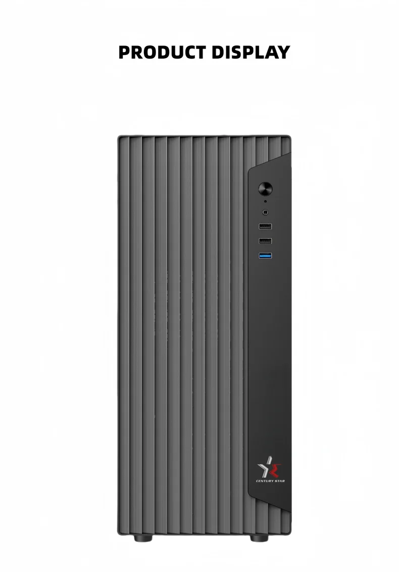 Best Selling Custom Branded Horizontal PC Case Cabinet ATX Tower Mid Tower with Audio Ports Optimal Gaming Computer Gaming Case