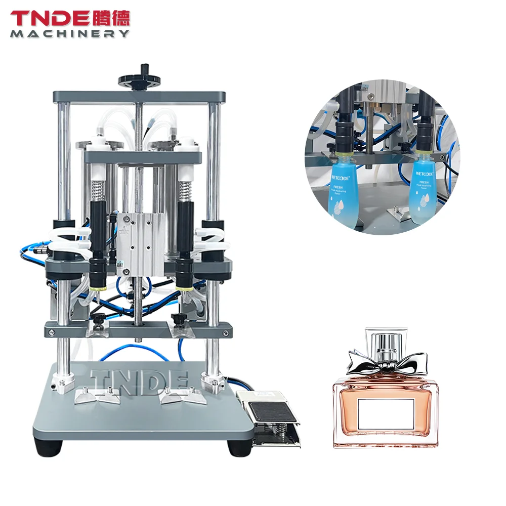 Top Selling Products 2024 Amazon Semi Automatic Bottle Filling Machine Liquid Alcohol Perfume Sample Bottles Filler for 2 Heads