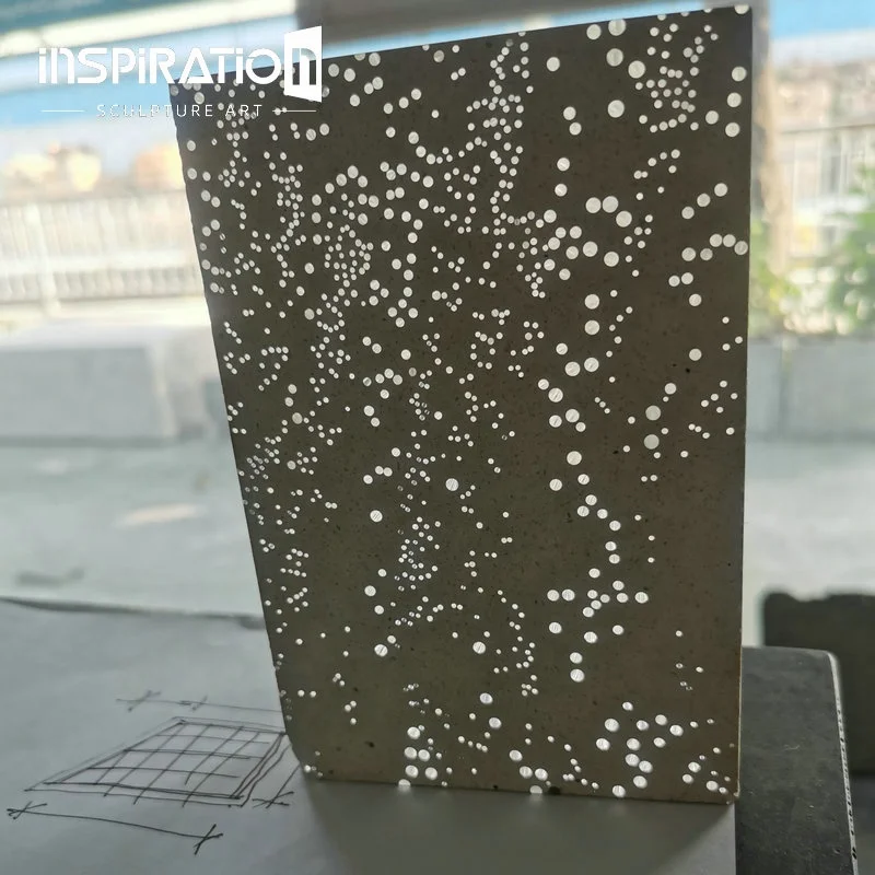 INSpiration Customized High Quality Customizable Translucent concrete Art Cement