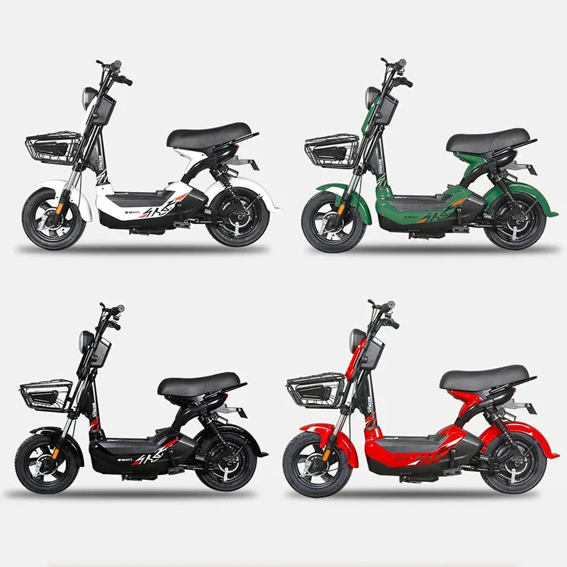 48V Long Range Double Battery Car Pedal Scooter Adult With Basket Electric Dirt Bike