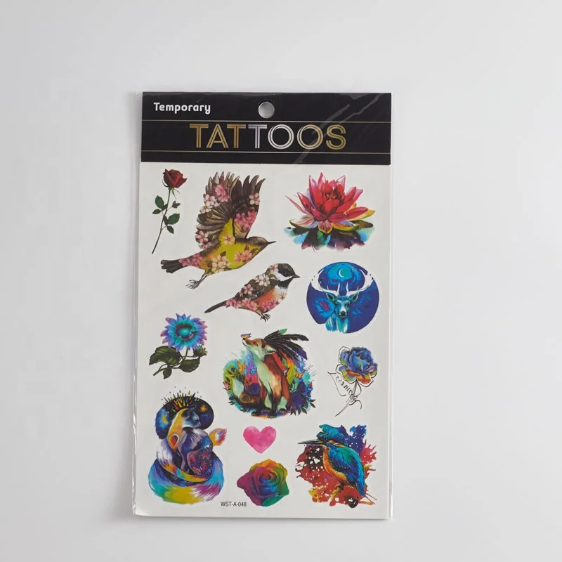 Newest Fashionable Full Color Printed Tattoo Stickers Temporary Tattoo Design