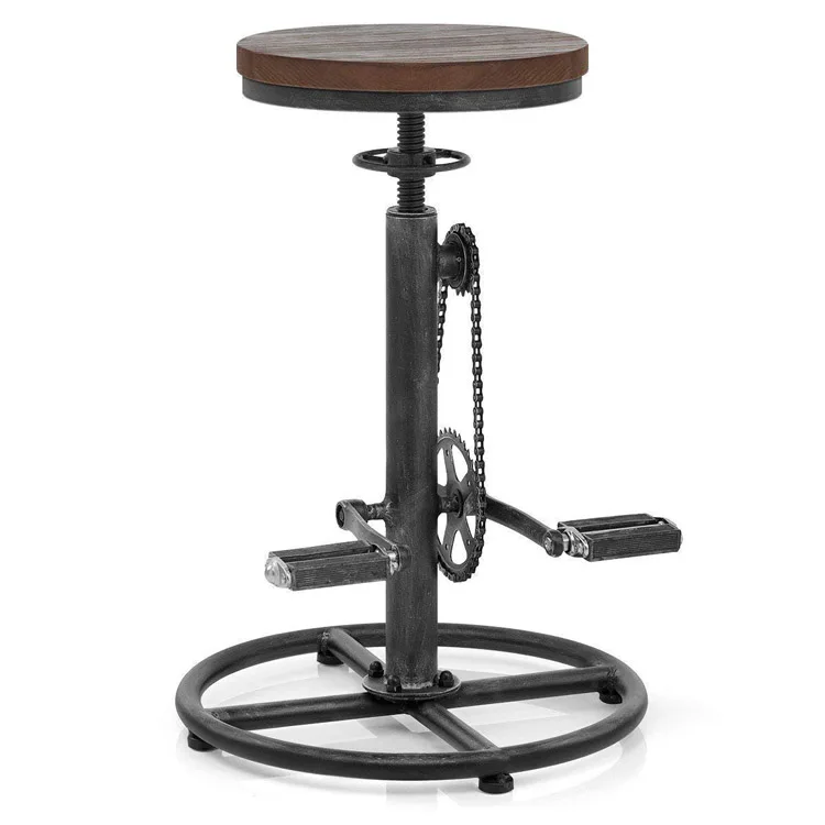 Furniture Wooden Bar Stool Metal Commercial High Bar Stool Chair
