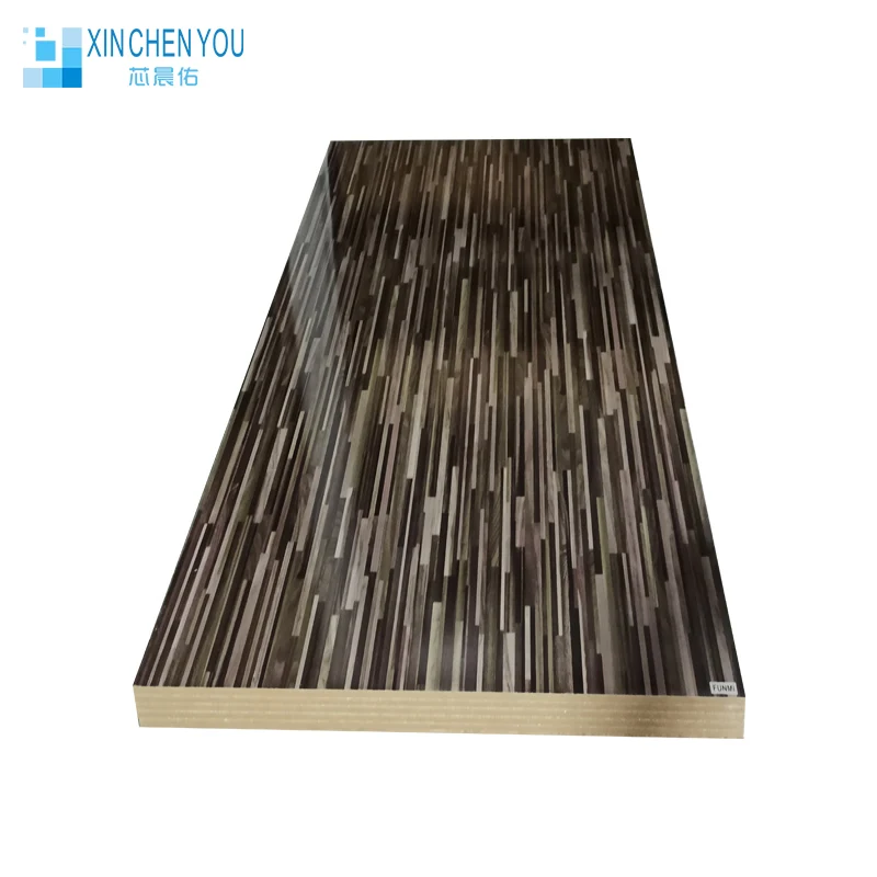 High gloss hdf board Black MDF melamine wood MELAMINE FACE Furniture colour board