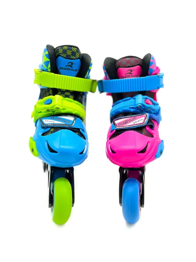 Customizable Kids Inline Skates Professional Level PP Roller Skate Wheel Adjustable Size Indoor/Outdoor Use OEM Flashing Feature