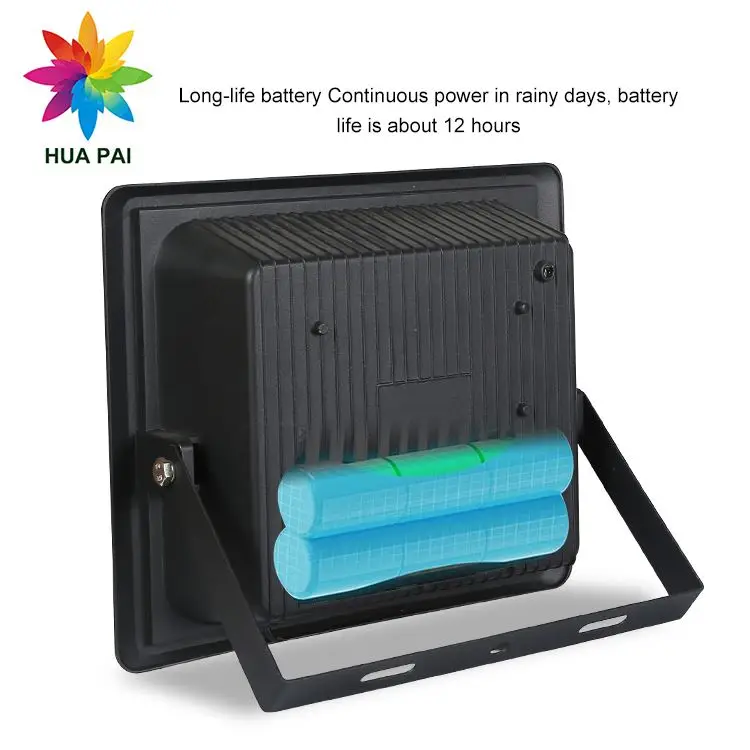 
HUAPAI Ce Rohs Outdoor 10w 25w 40w 60w 100w 200w 300w Explosion Proof Solar Powered Led Flood Light 