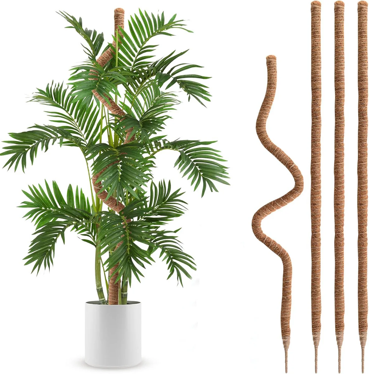 Plant climbing post Plant modeling fixed rod Brown column hydroponic column turtle back bamboo support pole climbing vine