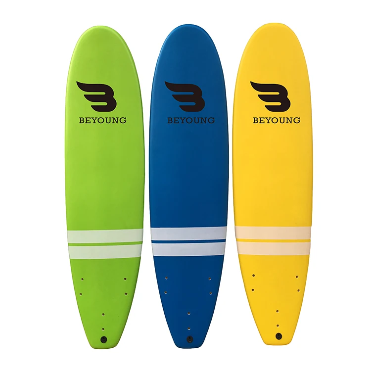 China wholesale fish blank oem eps fiberglass foam longboard soft top epoxy surfboard
