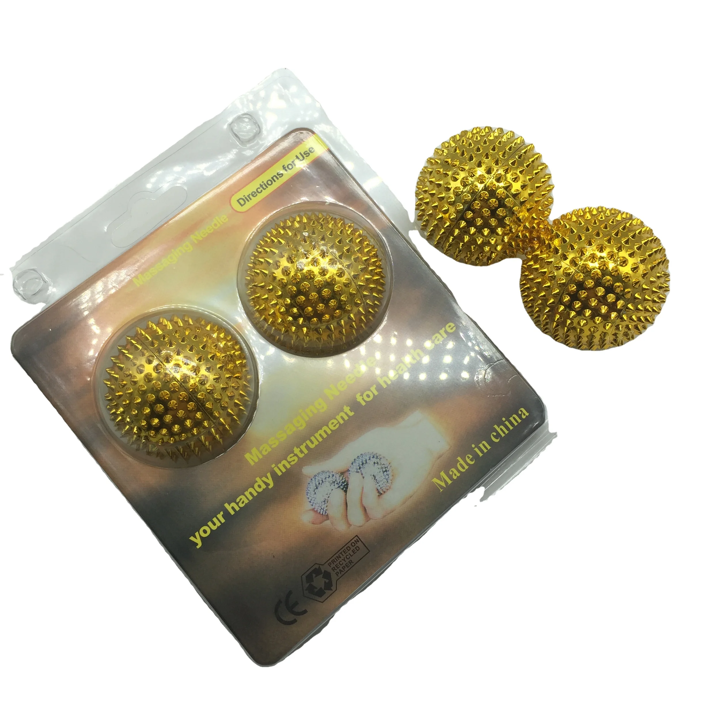 Handheld Magnetic Massage Ball Palm Spiky Massage Ball  Hand Massager Roller Ball Tissue Magnetic Plastic Hand Palm
