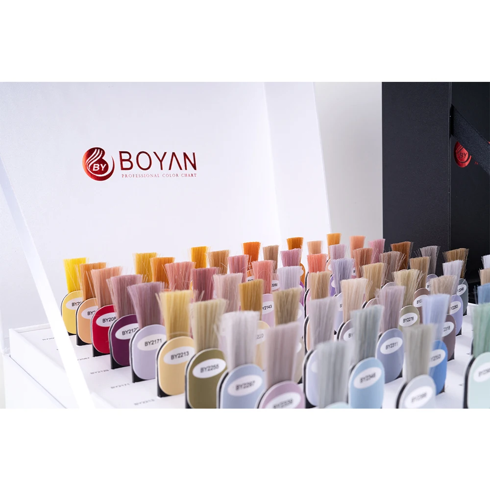 new arrival MOQ 100 pcs hair color swatch chart hair dye palette color chart for salon